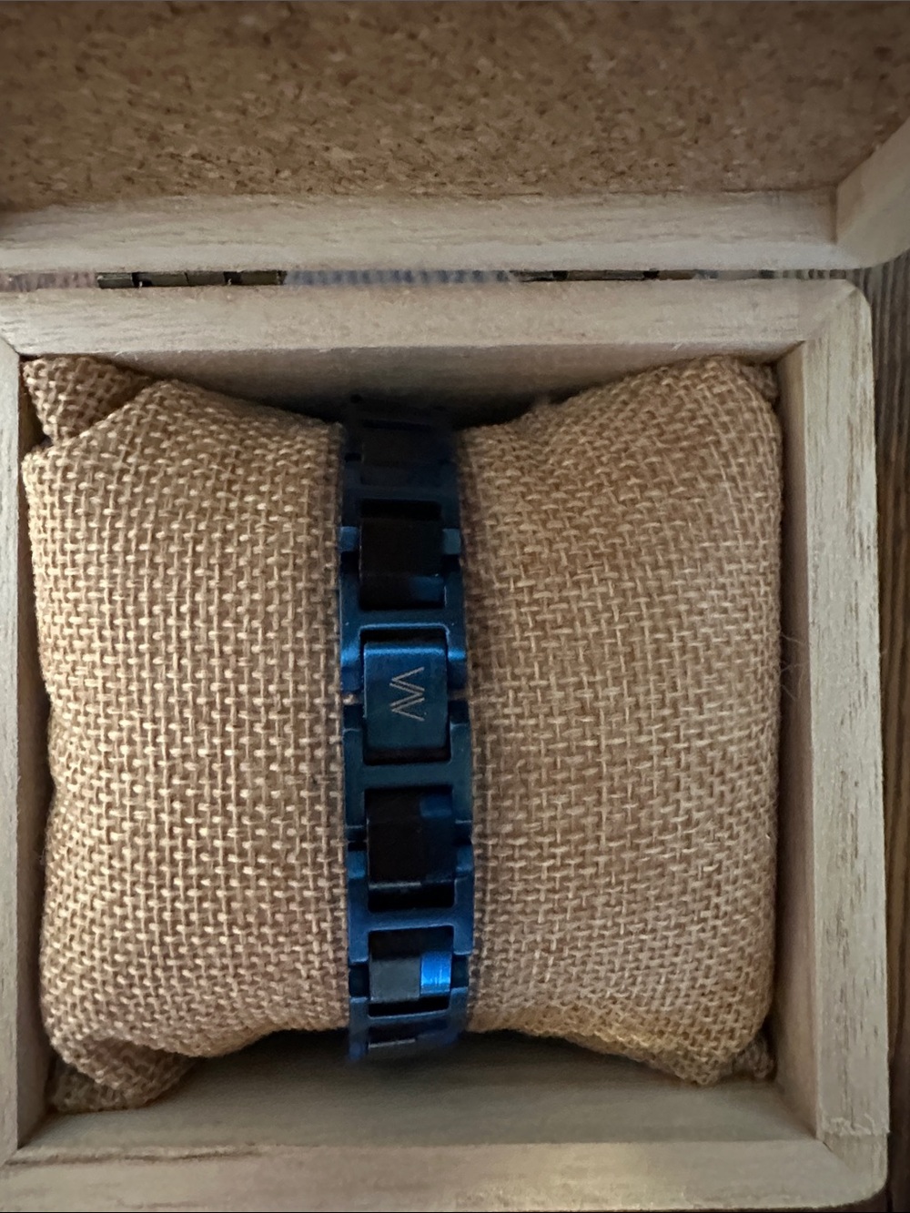 Men's Blue Metal Link Bracelet - Brand